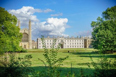 Kral şapeli, yaz günü. Cambridge mi? İngiltere