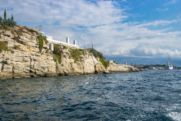 Marjan Parque Acantilados Vistos Desde Mar Split Croacia — Foto de Stock