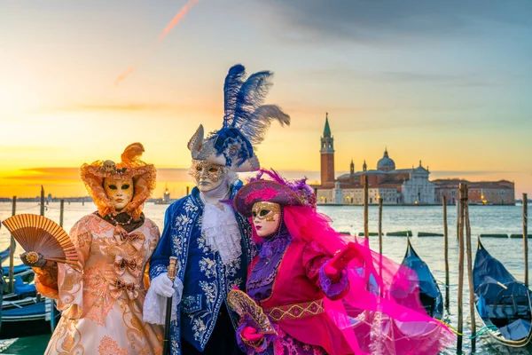 Carnaval Famoso Veneza Itália Fotografia De Stock