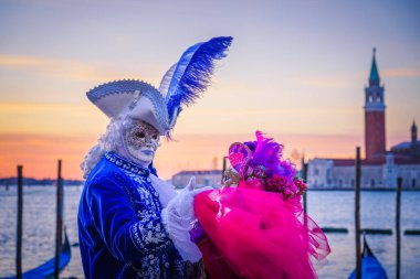 Ünlü karnaval Venedik, İtalya