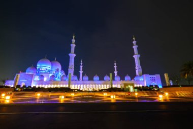 Sheikh Zayed beyaz Camii Abu Dabi, Birleşik Arap Emirlikleri 