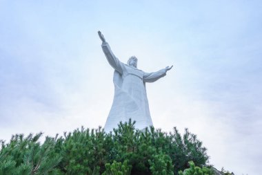 SWIEBODZIN,POLAND - NOVEMBER 17,2016: Christ the King Monument in Swiebodzin, Poland clipart