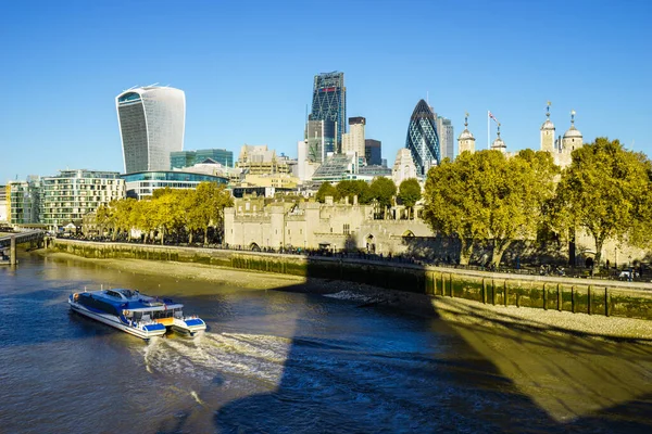London Tower Von Der Tower Bridge London Großbritannien — Stockfoto