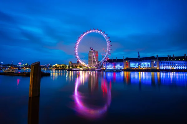 Londýn Prosinec 2018 Milénium Kolo Známé Jako London Eye Vypouklé — Stock fotografie