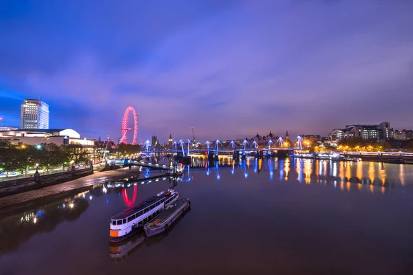 London Panorama Waterloo Bridge Sunrise London England — Stock Photo, Image