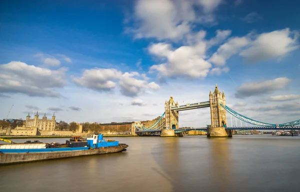 Тауерський Міст Ранковому Світлі Лондоні Англія — стокове фото