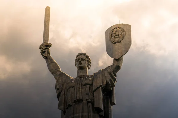 Kiev Ukraina Maj 2019 Det Berömda Motherland Monument Även Känd — Stockfoto