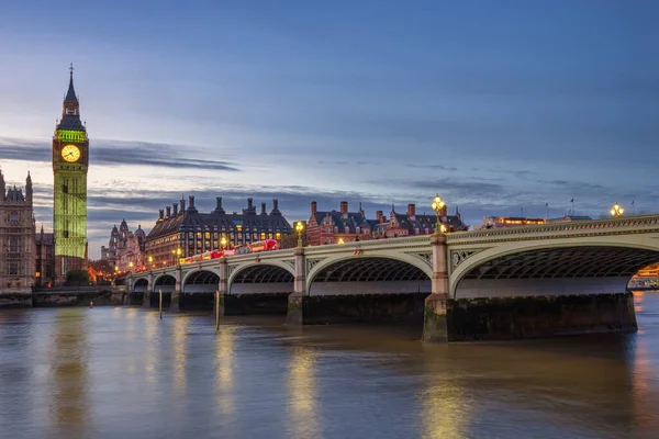 Big Ben Und Westminster Bridge — Stockfoto