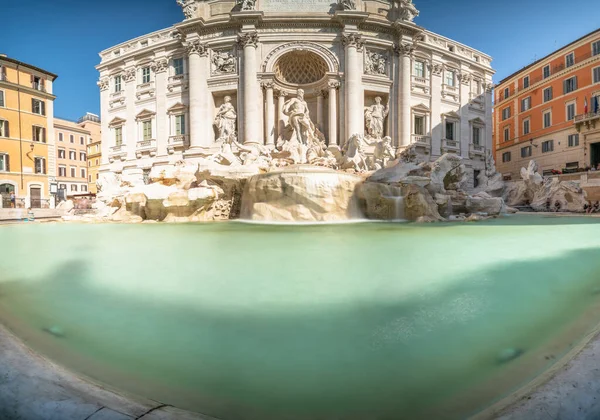 Fontana Trevi Fisheye Άποψη Στη Ρώμη Ιταλία — Φωτογραφία Αρχείου
