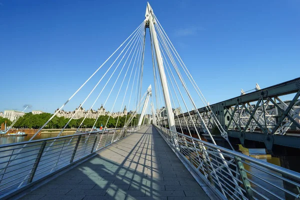 Golden Jubilee Bridge London England — Stockfoto