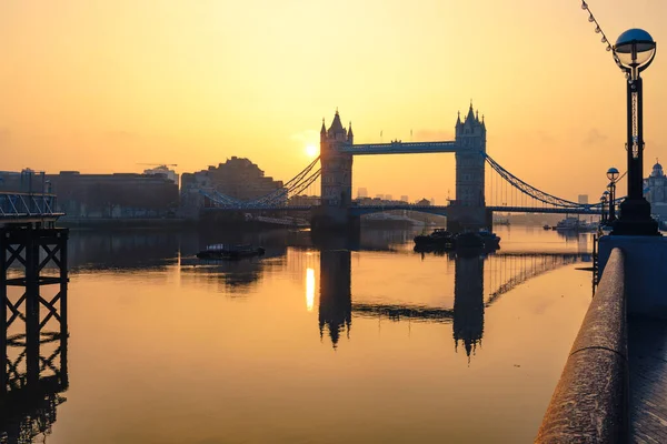 Tower Bridge Amanecer Londres Inglaterra — Foto de Stock