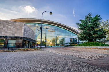 Milton Keynes, İngiltere-Ekim 2017: Intu Central Milton Keynes Alışveriş Merkezi Milton Keynes 'de bulunan bir alışveriş merkezidir.