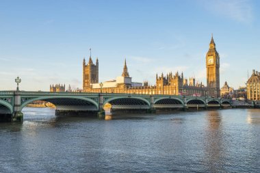 Büyük Ben ve Westminster Köprüsü Londra, İngiltere
