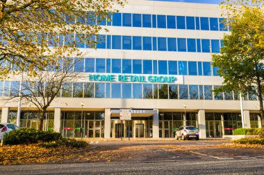 MILTON KEYNES,UK-OCTOBER 20, 2017:Home Retail Group Headquarters. HRG is  a home and general merchandise retailer based in Milton Keynes, United Kingdom clipart