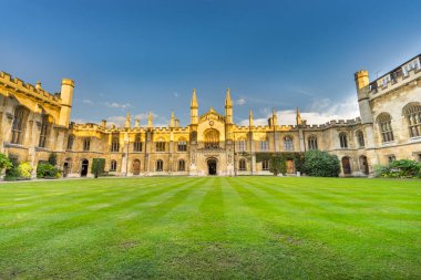 CAMBRIDGE, İngiltere - 29 AĞUSTOS 2016: Corpus Christi College, Cambridge 'de William Horwode, İngiltere