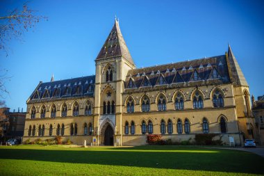 OXFORD, ENGLAND - 2 Ocak 2017: Oxford Üniversitesi Doğa Tarihi Müzesi, Oxford Üniversitesi Müzesi veya OUMNH olarak da bilinir.