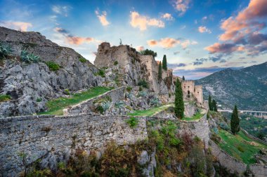 Klis Kalesi, Split yakınlarında. Hırvatistan