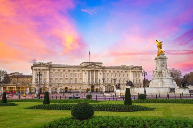 Buckingham Sarayı, Londra, Birleşik Krallık. İngiltere