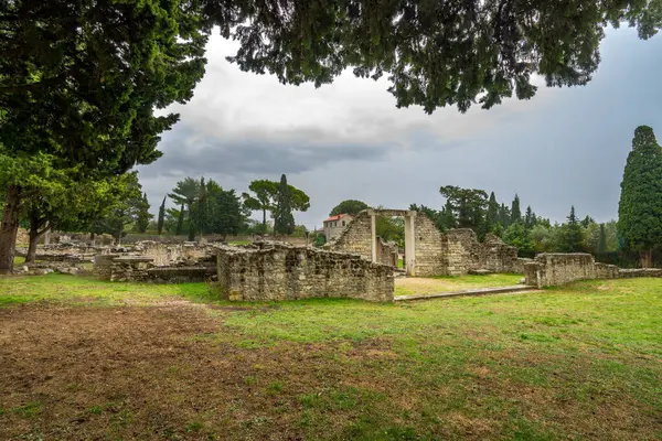 stock image Stone ruins of Historic Salonae near Split, Dalmatia, Croatia