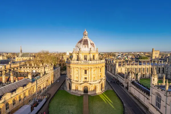 stock image Science library in Oxford aerial view 