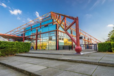 MILTON KEYNES, UK-OCTOBER 20, 2017: The Point Central Milton Keynesinde bir eğlence kompleksi. 1985 'te açıldığında, İngiltere' nin ilk multiplex sinemasını içeriyordu.