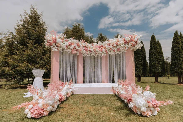 Ceremony, Arch, Wedding Arch, Wedding, Wedding Moment, Decorations, Decor, Wedding Decorations, Flowers, Chairs, Outdoor Ceremony, Flower Bouquets.