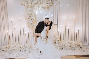 Gelin ve damat üzerinde 