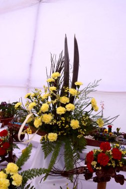 Çiçekli güzel buket, yaklaş.