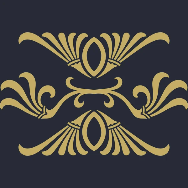 Золотий Дизайн Чорний Фон — стоковий вектор