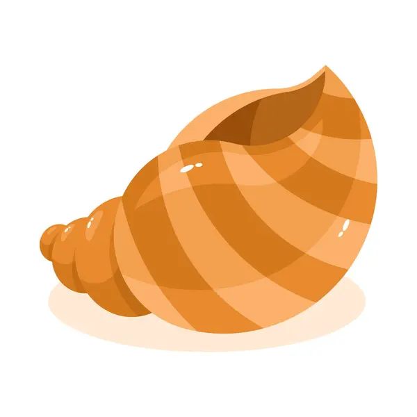 Seashell Icon Cartoon Illustration Sea Shell Vector — Stock Vector