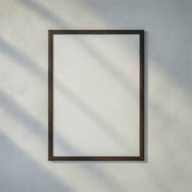 Tasarımınızı eklemek için boş duvar sanatı modeli