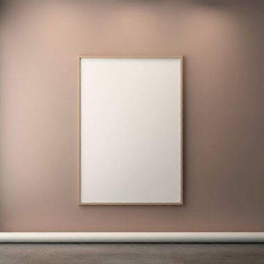 Tasarımınızı eklemek için boş duvar sanatı modeli