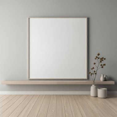 Blank wall art mockup to add your design