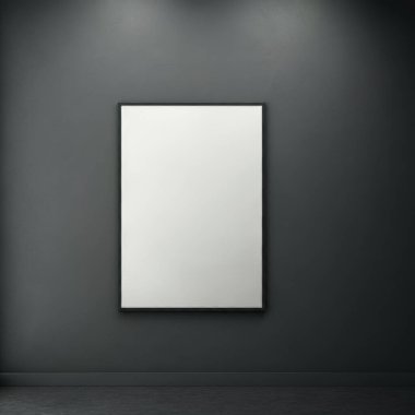 Tasarımını eklemek için boş poster modeli