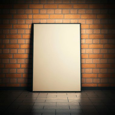 Tasarımını eklemek için boş poster modeli