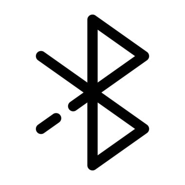 Bluetooth simge vektör ilüstrasyonu