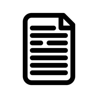 belge ve dosya simgesi. Web için not vektör simgeleri yazmanın basit illüstrasyonu