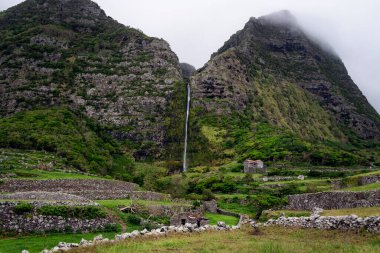 machu picchu, vietnam. Kuzey Kafkasya 'daki İnka Köyü.