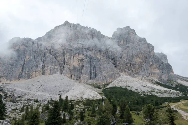 Zicht Dolomiti Vanaf Passo Falzarego Bij Cortina Ampezzo — Stockfoto