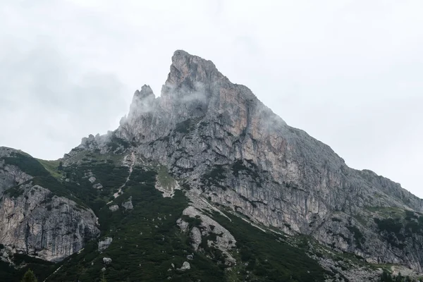 Widok Dolomiti Passo Falzarego Pobliżu Cortina Ampezzo — Zdjęcie stockowe