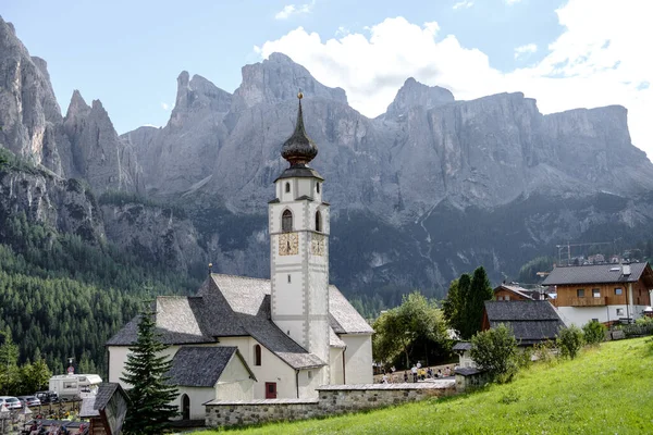 Corvara August Church Vigilius Colfosco Dolomites Italy — Stock Photo, Image
