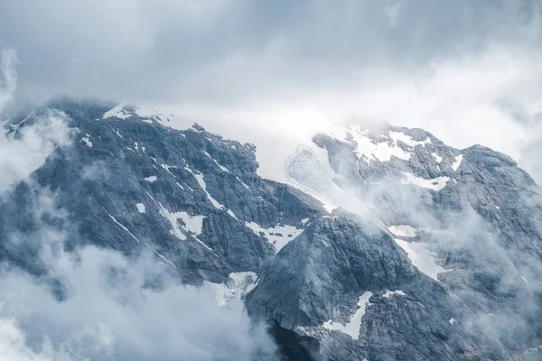 Corvara Серпень 2020 Вид Льодовика Мармолади Влітку — стокове фото