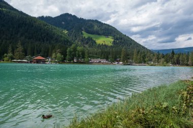 Dobbiaco Gölü Panoraması, Dolomitler Dağı