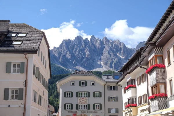 San Candido Innichen Uitzicht Met Baranci Berg Dolomieten Zuid Tirol — Stockfoto