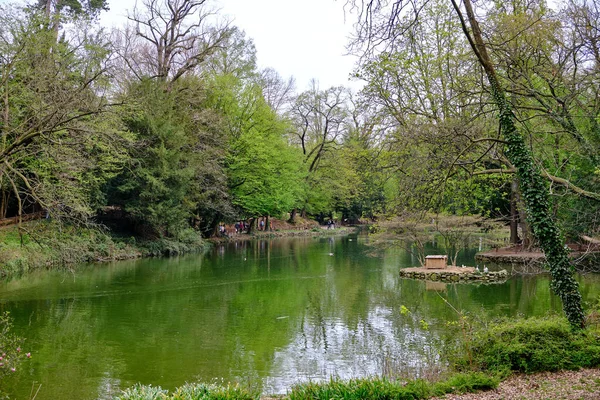 Monza Blick Auf Den Park Der Villa Reale Mit Tieren — Stockfoto