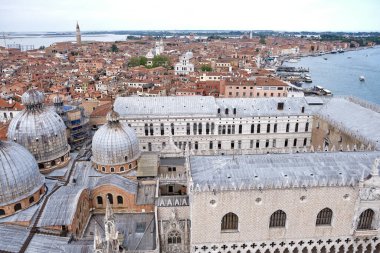 Venedik Panorama Batı, Campanile San Marco Kulesi, Venedik.