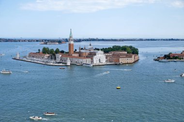 Venedik Panorama Batı, Campanile San Marco Kulesi, Venedik.