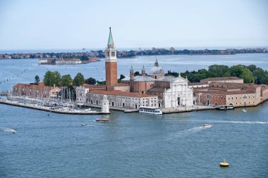 Venedik Panorama Batı, Campanile San Marco Kulesi, Venedik.