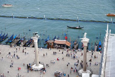 Venedik Panorama Batı, Campanile San Marco Kulesi, Venedik.