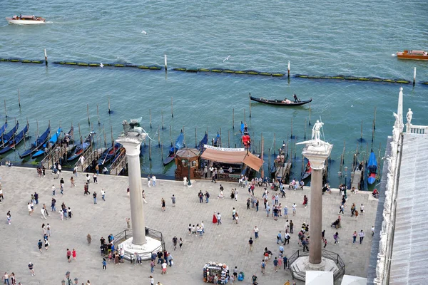 Venetië Panorama West Vanaf Top Van Campanile San Marco Toren — Stockfoto